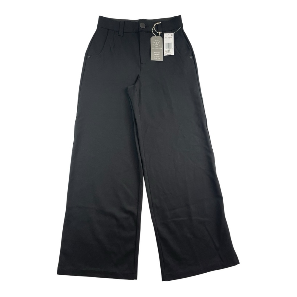 WIT & WISDOM Black Whitney Skyrise High Rise Wide Leg Pants Women’s Sz 0P NWT - Picture 1 of 6